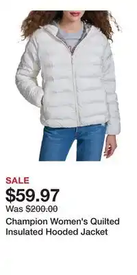 Sport Chek Champion Women's Quilted Insulated Hooded Jacket offer