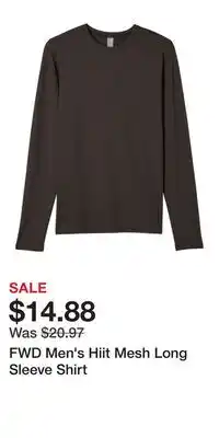 Sport Chek FWD Men's Hiit Mesh Long Sleeve Shirt offer