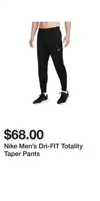 Sport Chek Nike Men's Dri-FIT Totality Taper Pants offer