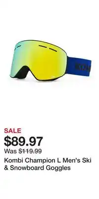 Sport Chek Kombi Champion L Men's Ski & Snowboard Goggles offer