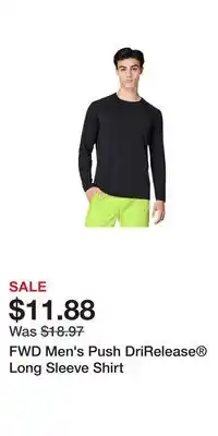 Sport Chek FWD Men's Push DriRelease Long Sleeve Shirt offer