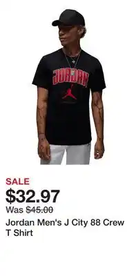 Sport Chek Jordan Men's J City 88 Crew T Shirt offer