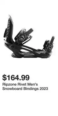 Sport Chek Ripzone Rivet Men's Snowboard Bindings 2023 offer