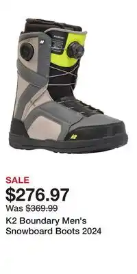 Sport Chek K2 Boundary Men's Snowboard Boots 2024 offer