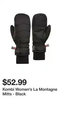 Sport Chek Kombi Women's La Montagne Mitts - Black offer