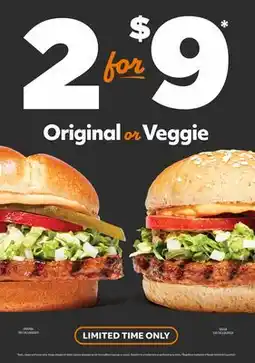 Harvey’s Original or Veggie offer