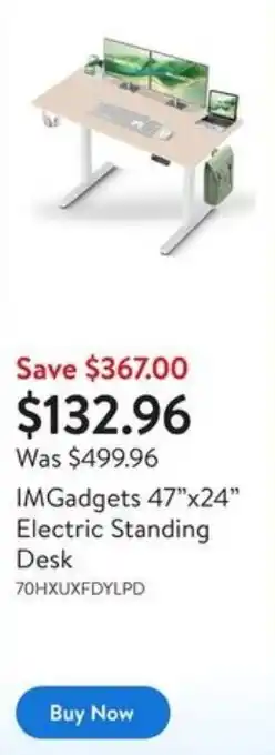 IMGadgets 47"x24" Electric Standing Desk