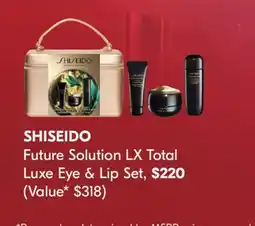 Shoppers Drug Mart SHISEIDO Future Solution LX Total Luxe Eye & Lip Set offer