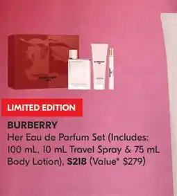 Shoppers Drug Mart BURBERRY Her Eau de Parfum Set offer