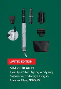 Shoppers Drug Mart SHARK BEAUTY FlexStyle Air Drying & Styling System with Storage Bag in Glacier Blue offer
