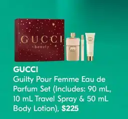 Pharmaprix GUCCI Guilty Pour Femme Eau de Parfum Set offer