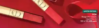 Pharmaprix DIOR Rouge Dior Sequin Liquid Duo in 720 & 999 offer
