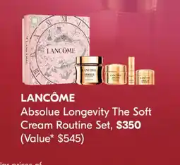 Pharmaprix LANCÔME Absolue Longevity The Soft Cream Routine Set offer