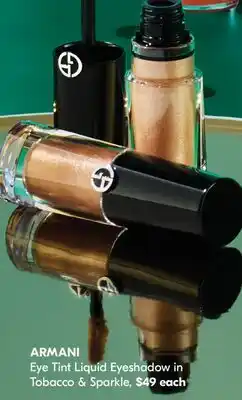 Pharmaprix ARMANI Eye Tint Liquid Eyeshadow in Tobacco & Sparkle offer