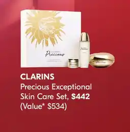 Pharmaprix CLARINS Precious Exceptional Skin Care Set offer
