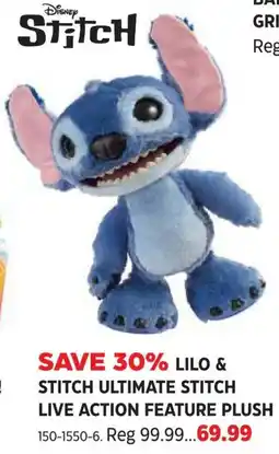 Canadian Tire Stitch ultimate stitch live action feature plush offer