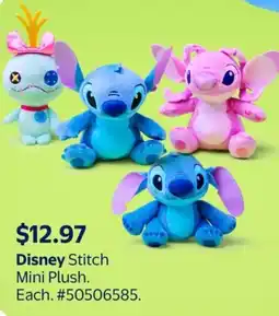 Walmart Disney Stitch Mini Plush offer