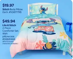 Walmart Lilo & Stitch Comforter Set With pillowcase offer