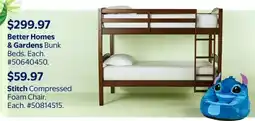 Walmart Better Homes & Gardens Bunk Beds offer