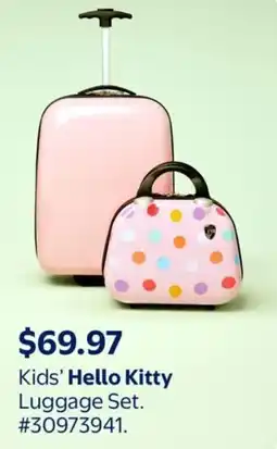 Walmart Kids Hello Kitty Luggage Set offer