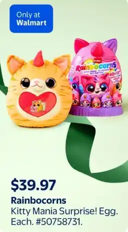 Walmart Rainbocorns Kitty Mania Surprise! Egg offer