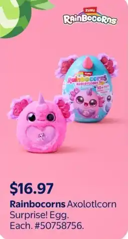Walmart Rainbocorns Axolotlcorn Surprise! Egg offer