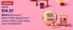Walmart MGA's Miniverse, Make It Mini Appliances Series 2 Mini Collectibles offer