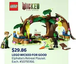 Walmart Lego wicked for good elphaba's retreat playset offer