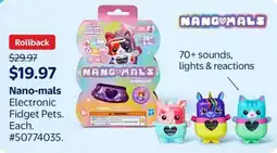 Walmart Nano-mals Electronic Fidget Pets offer