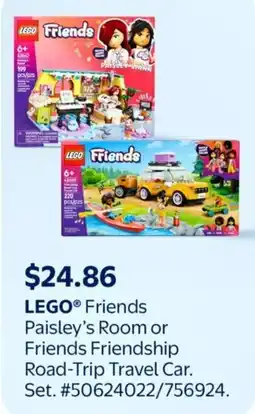 Walmart LEGO Friends Paisley's Room or Friends Friendship Road-Trip Travel Car offer