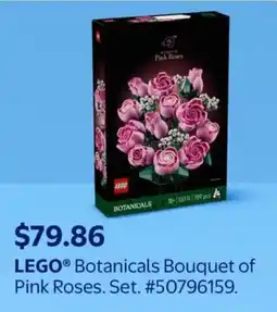 Walmart LEGO Botanicals Bouquet of Pink Roses offer