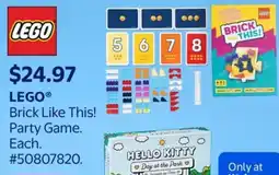 Walmart LEGO Brick Like This! Party Game offer