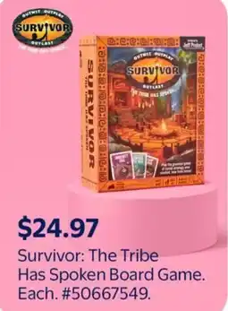 Walmart Survivor The Tribe Has Spoken Board Game offer