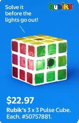 Walmart Rubik's 3 x 3 Pulse Cube offer