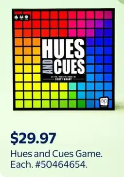 Walmart Hues and Cues Game offer