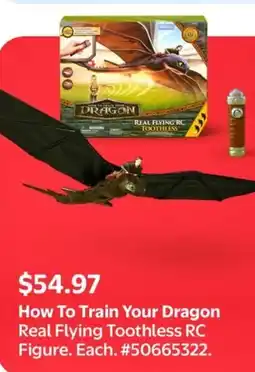 Walmart How To Train Your Dragon Real Flying Toothless RC Figure offer