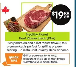 Healthy Planet Healthy Planet Beef Ribeye Steak (10oz) offer