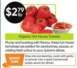 Healthy Planet Organic Hot House Tomato offer