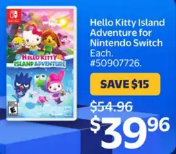 Walmart Hello Kitty Island Adventure for Nintendo Switch offer