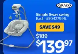 Walmart Simple Sway swing offer