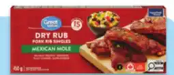 Walmart Great Value fully cooked park back ribs or rib singles offer