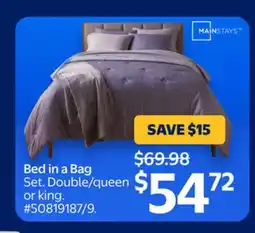 Walmart Mainstays Bed in a Bag offer