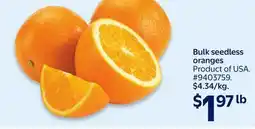 Walmart Bulk seedless oranges offer