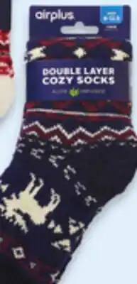 Walmart Adults' Airplus double—layer holiday socks offer