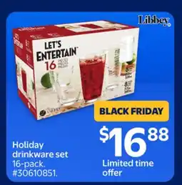 Walmart Holiday drinkware set offer