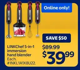 Walmart LINKChef 5-in-1 immersion hand blender offer