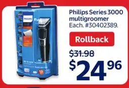 Walmart Philips Series 3000 multigroomer offer
