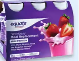 Walmart Equate high protein meal replacement shakes offer