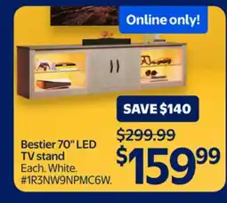 Walmart Bestier 70 LED TV stand offer