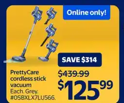 Walmart PrettyCare cordless stick vacuum offer